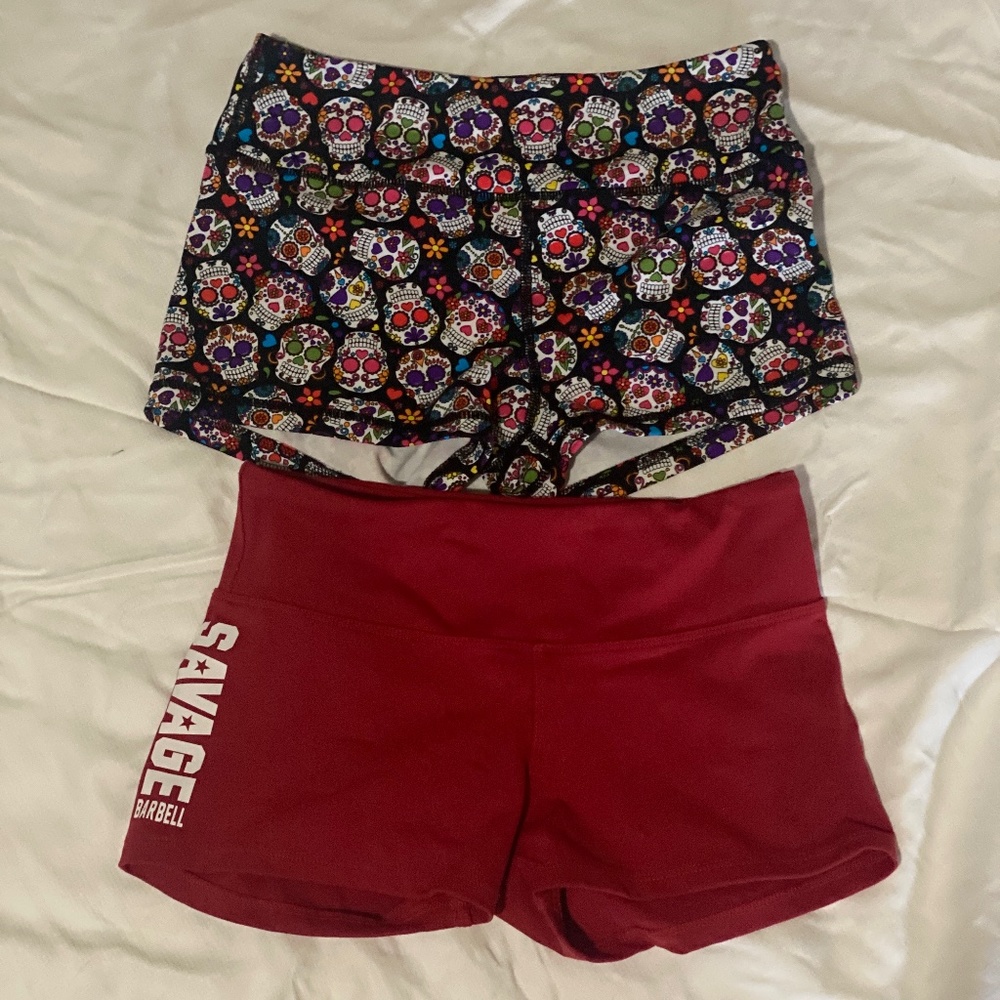 Savage barbell bootie shorts